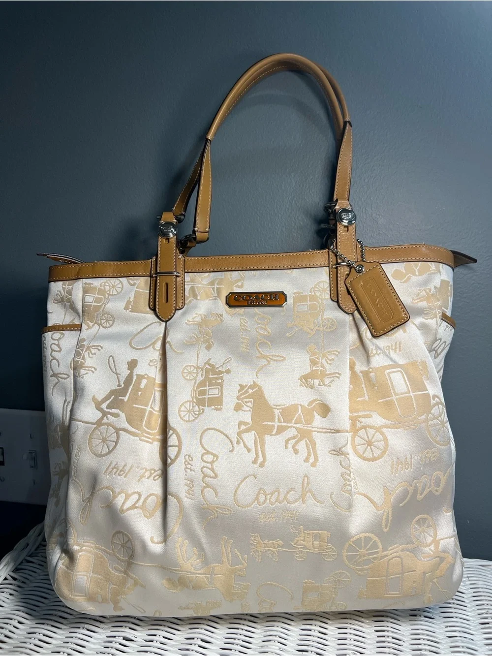 Coach Gallery Horse & Carriage Tote